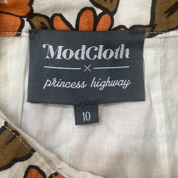 ModCloth x Princess Highway Floral High Waisted Mini Skirt Retro Flower Power - Picture 7 of 12